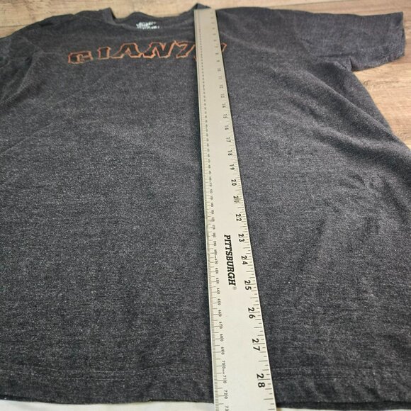 Wright & Ditson Giants 2XL Gray T-Shirt Cotton/Polyester Crewneck Short Sleeve - Picture 5 of 6